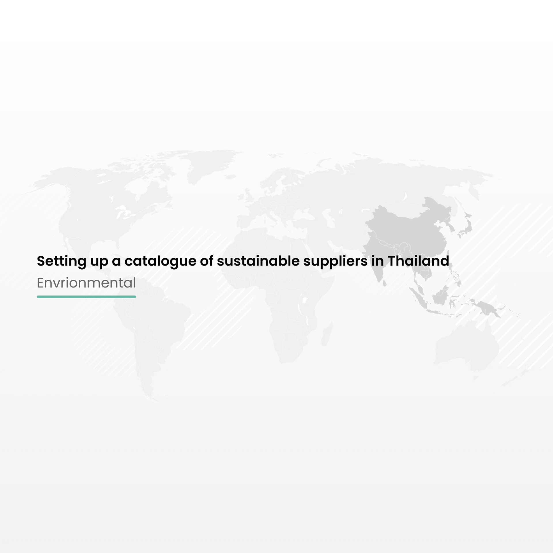 Setting up a catalogue of sustainable suppliers in Thailand