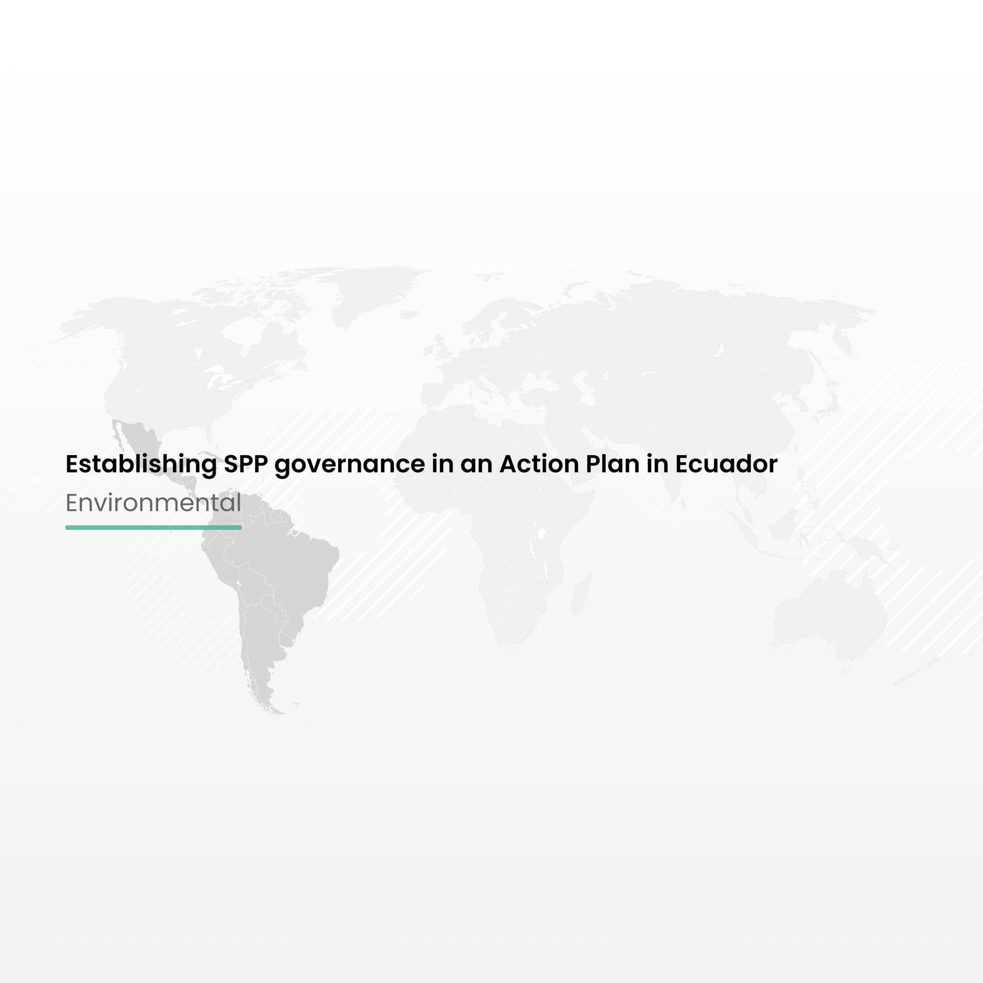 Establishing SPP governance in an Action Plan in Ecuador